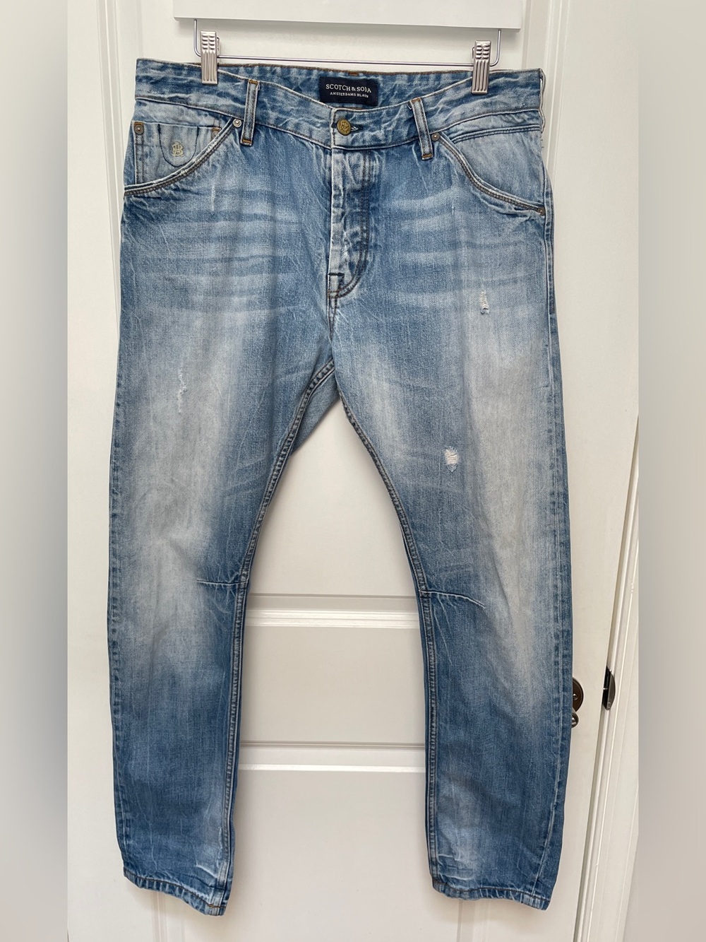 Scotch & Soda size 34x32 duke Light Blue Straight Jeans